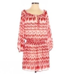 NWT new york & company chevron red romper size XSmall